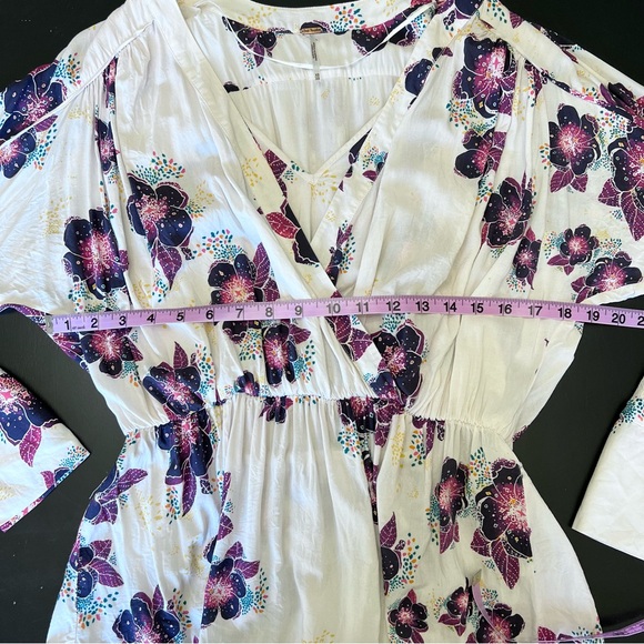 Free People Tuscan Dreams Tunic Blouse Size XS - Picture 10 of 11